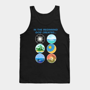 6 Days of Creation – Genesis 1-2 School Teacher & Kids Tank Top